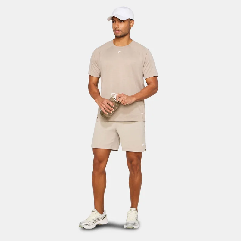 Fabletics Beige Men's The O2 Running T-Shirt for Men | Best Price UAE