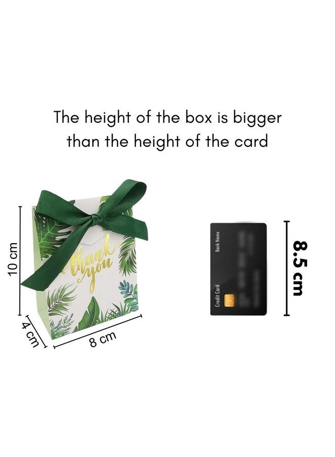 Satyam Kraft SATYAM KRAFT 20 Pcs Green Decorative Folding Paper Gift Boxes with Ribbon | Elegant Packaging for Chocolates, Dry Fruits, Wedding, Birthday & Return Gifts (Pack of 20, Green) - Image 3