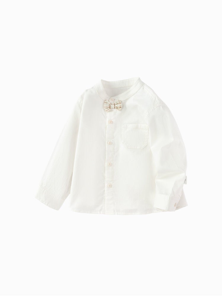 بالابالا قميص بربطة عنق كاروهات قابلة للإزالة للأولاد - Image 4