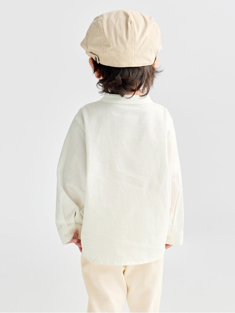 بالابالا قميص بربطة عنق كاروهات قابلة للإزالة للأولاد - Image 3