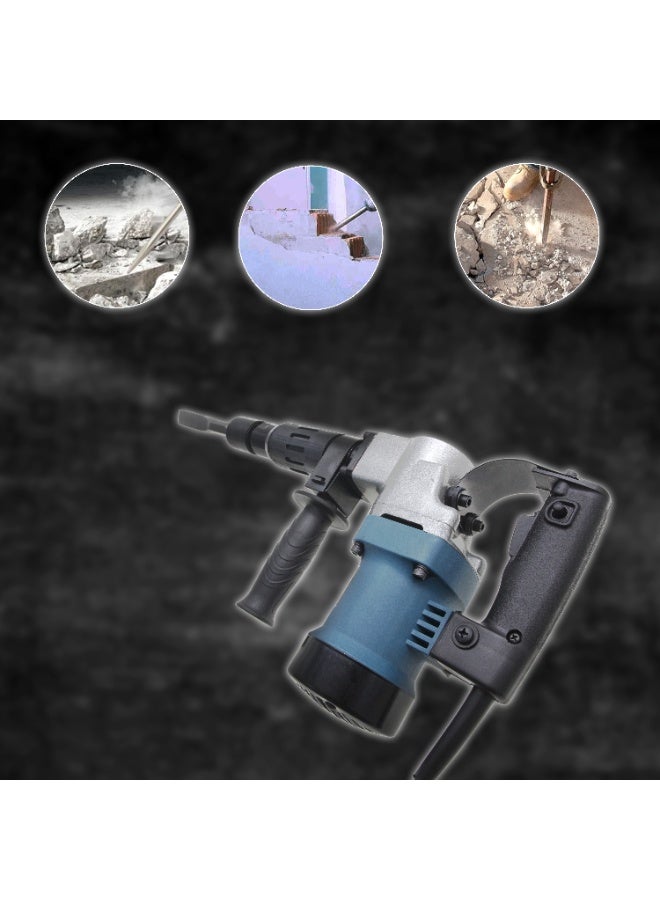 بوناي مطرقة تكسير الخرسانة الكهربائية عالية التأثير من بوناي، طراز BN-HK96، بقوة 2200 واط، وسرعة 3800 ضربة في الدقيقة، وأداة كهربائية 220 فولت لأعمال البناء. - Image 4