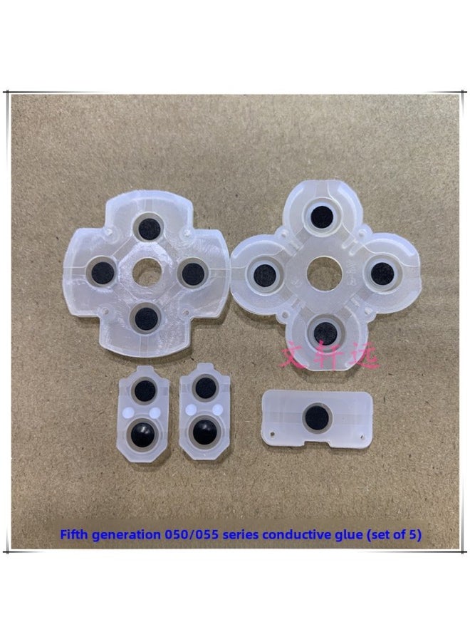 Generic - PS4 Handle Conductive Adhesive PS4 Handle Key Rubber Pad PS4 Handle Conductive Adhesive 020/030/040/050 Glue-Product Color:Five Generations 050/055 Series Conductive Adhesive/1 Set - Image 1