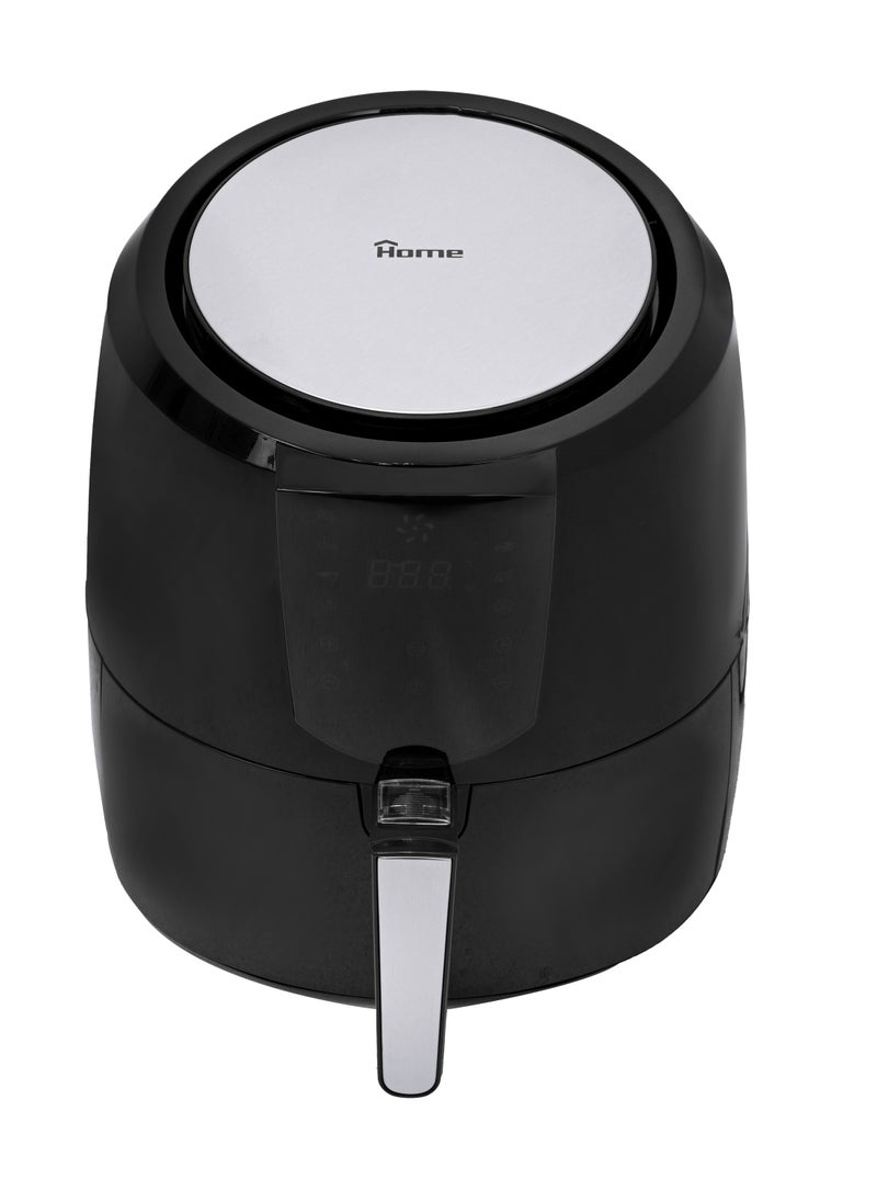 Home Air fryer  Power: 1800 watts. The capacity of the basket is 5.5 liters. The capacity of the drum is 6.5 liters. Multifunctional: frying, baking, grilling and roasting with little or no oil. Pre-prepared cooking programs: French fries, ribs, shrimp, cake, thighs, meat, fish. It features a timer with a bell for 60 minutes. The variable temperature can be controlled from 80-200 ° C. Equipped with a large handle. Easy to clean by placing the basket and bowl in the dishwasher. It has a very large non-stick basket with a capacity of 5.5 liters and a bowl of 6.5 liters. Calorie saving: Up to 80% fewer calories than traditional frying.  - Image 1