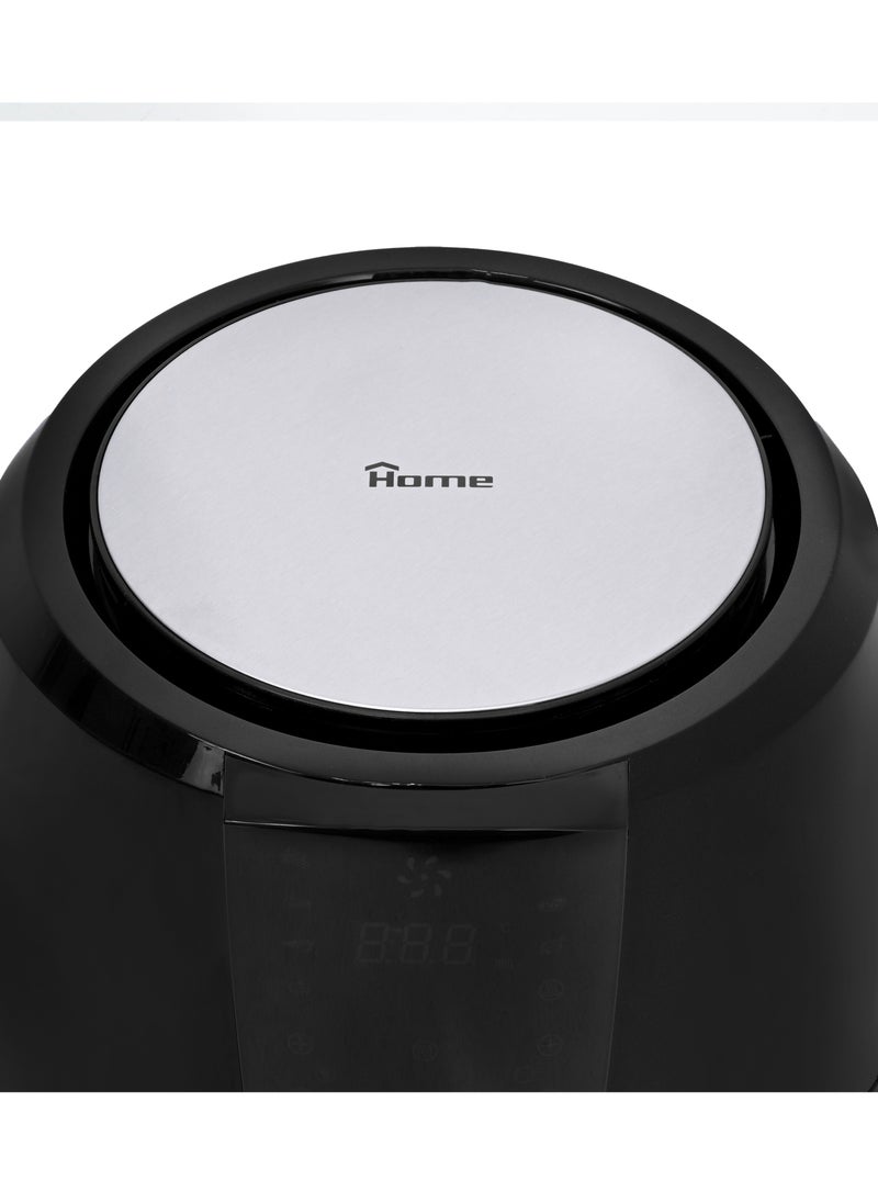 Home Air fryer  Power: 1800 watts. The capacity of the basket is 5.5 liters. The capacity of the drum is 6.5 liters. Multifunctional: frying, baking, grilling and roasting with little or no oil. Pre-prepared cooking programs: French fries, ribs, shrimp, cake, thighs, meat, fish. It features a timer with a bell for 60 minutes. The variable temperature can be controlled from 80-200 ° C. Equipped with a large handle. Easy to clean by placing the basket and bowl in the dishwasher. It has a very large non-stick basket with a capacity of 5.5 liters and a bowl of 6.5 liters. Calorie saving: Up to 80% fewer calories than traditional frying.  - Image 2