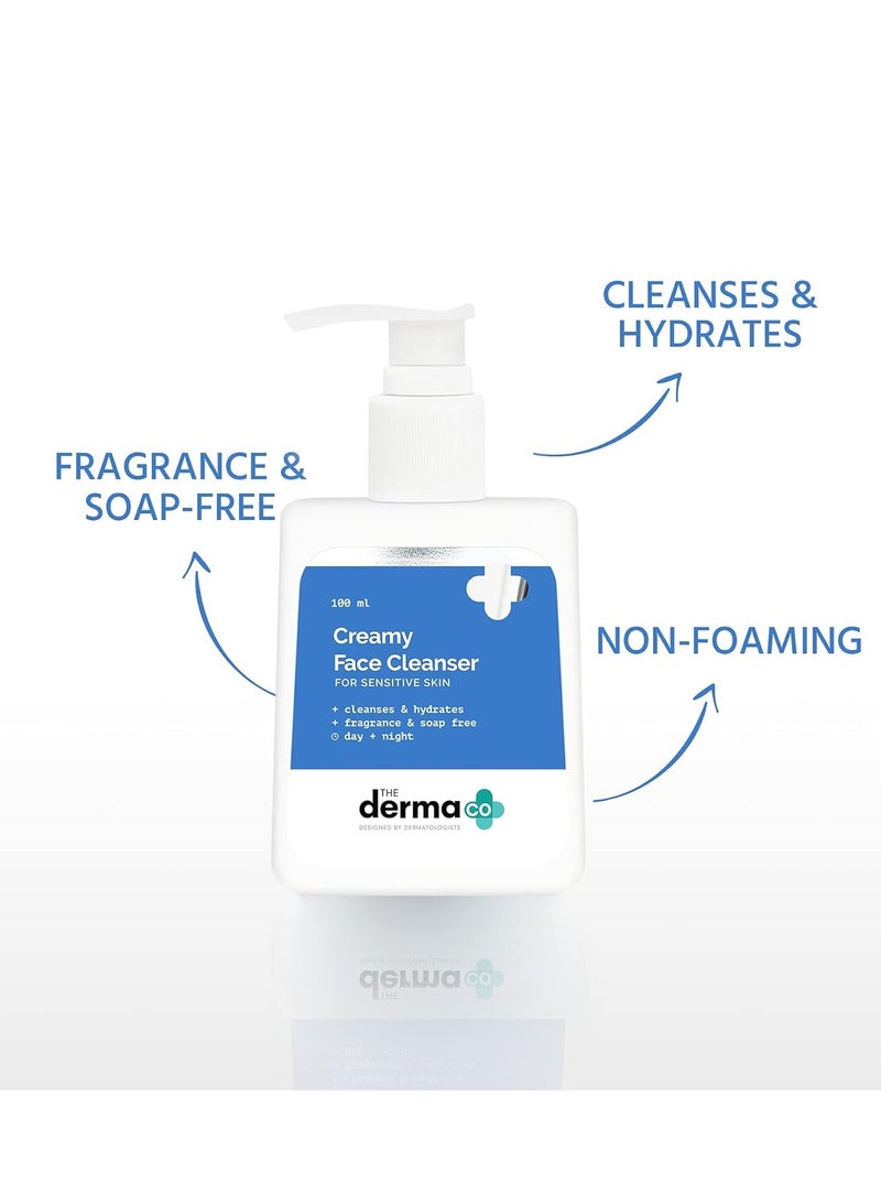 The Derma Co Creamy Face Cleanser, Gentle Skin Cleanser