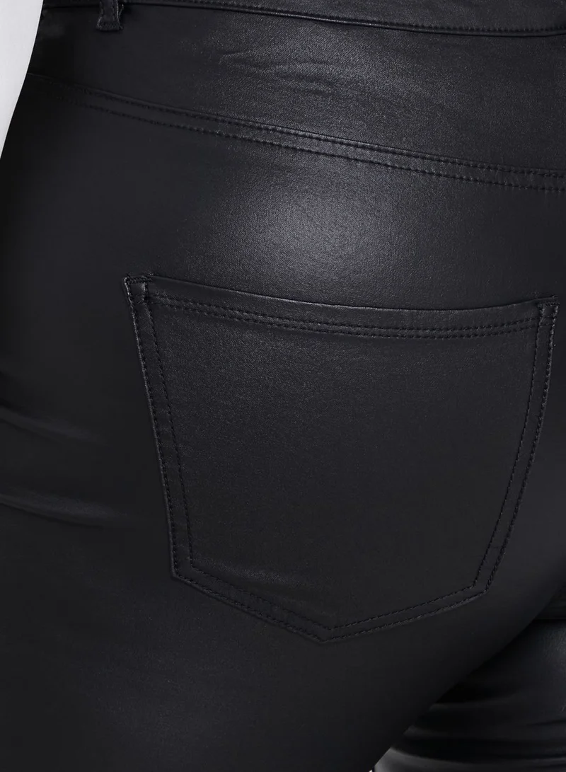 Vero Moda Curve High Waist Skinny Coated Jeans