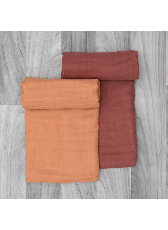 Pondering Pine Organic Muslin Swaddle Blanket - Baby Receiving Blankets Neutral - Organic Muslin Solid Color Swaddle Blankets, Earth Tone Collection, Xlarge Soft And Breathable, 2 Pack, 47" X 47" - Image 4