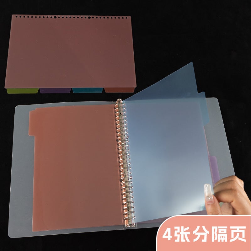 Loose-Leaf Paper A4 B5 A5 Plastic Paper 26 Holes 20 Holes 30 Holes Classification Index Page - Image 3