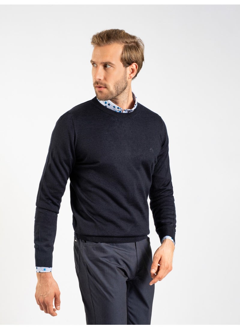 Men's Regular Fit Knitwear Sweater-Navy Blue - pzsku/ZBD0681DFDFA3F944D3F5Z/45/_/1731572643/705422db-9096-4715-8308-f13c36a23c42