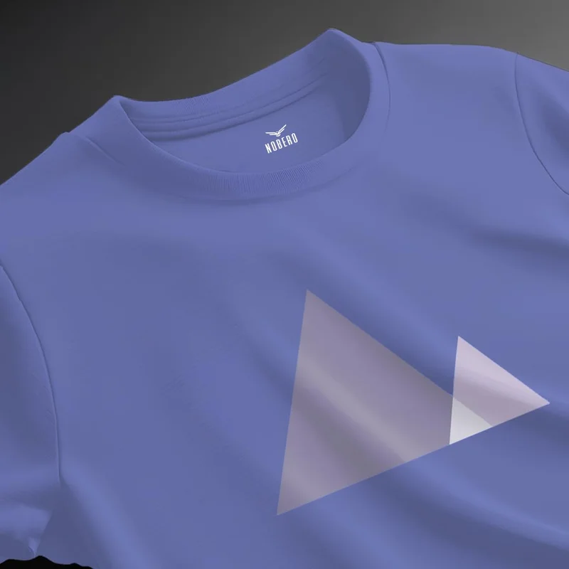 نوبيرو Men's Cotton Regular Fit T-Shirt in Lavender