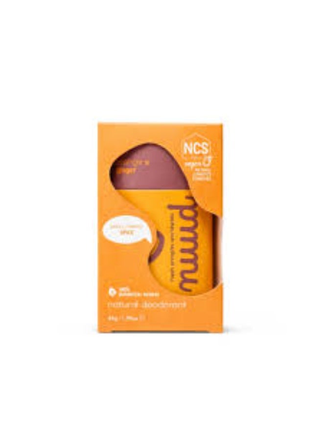 nuud Orange x Ginger Stick Natural Deodorant 45g - Image 3