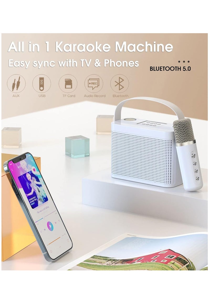JAJEEK Karaoke Machine with 2 Wireless UHF Microphones – Portable Bluetooth Speaker System for Adults & Children, Voice Cutting Feature, Perfect for Party, Meeting, Wedding, Church Events - Image 4