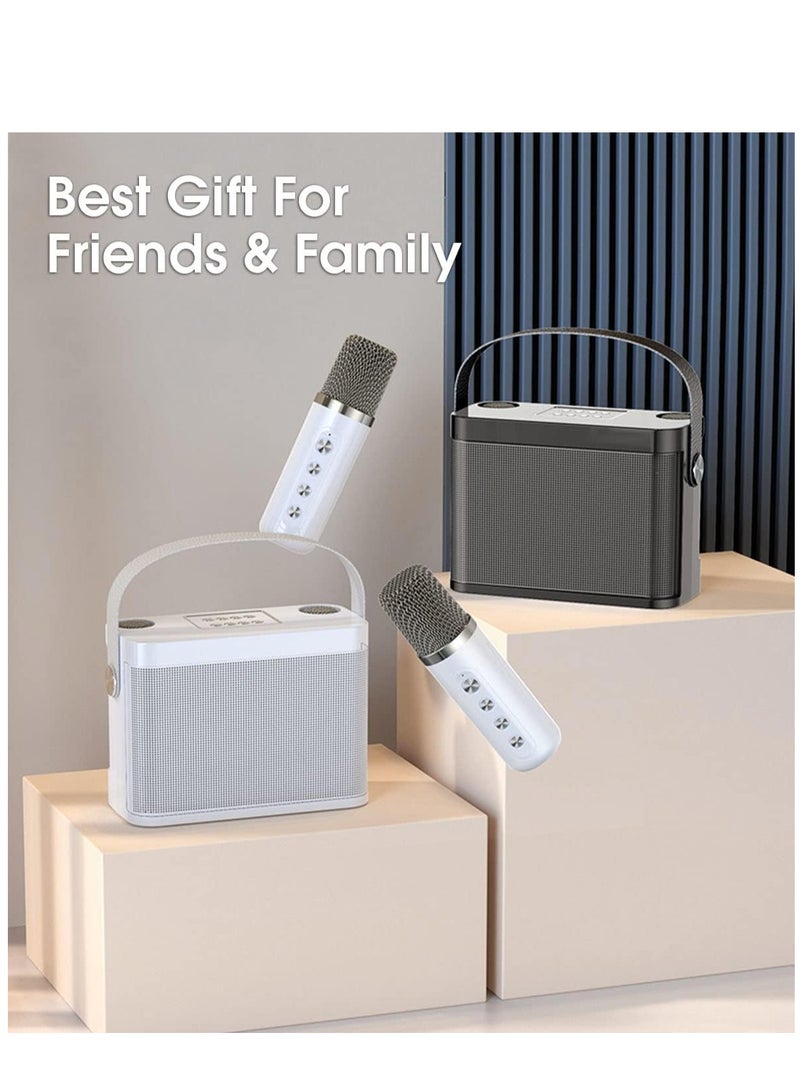 JAJEEK Karaoke Machine with 2 Wireless UHF Microphones – Portable Bluetooth Speaker System for Adults & Children, Voice Cutting Feature, Perfect for Party, Meeting, Wedding, Church Events - Image 5