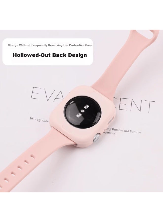 Chensong "instant Wealth" Huawei Watch Fit4 Protective Case Red Silicone Half-frame Hollow Cover For Women New Year Anti-p Protection - Image 2