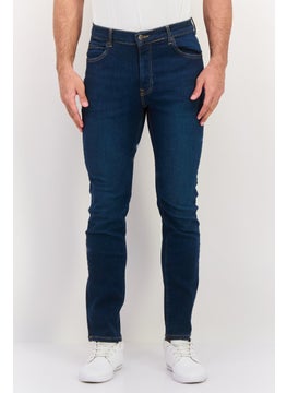 LEE Men Slim Fit Washed Stretchable Jeans, Blue  - Image 1