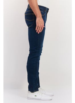 LEE Men Slim Fit Washed Stretchable Jeans, Blue  - Image 2