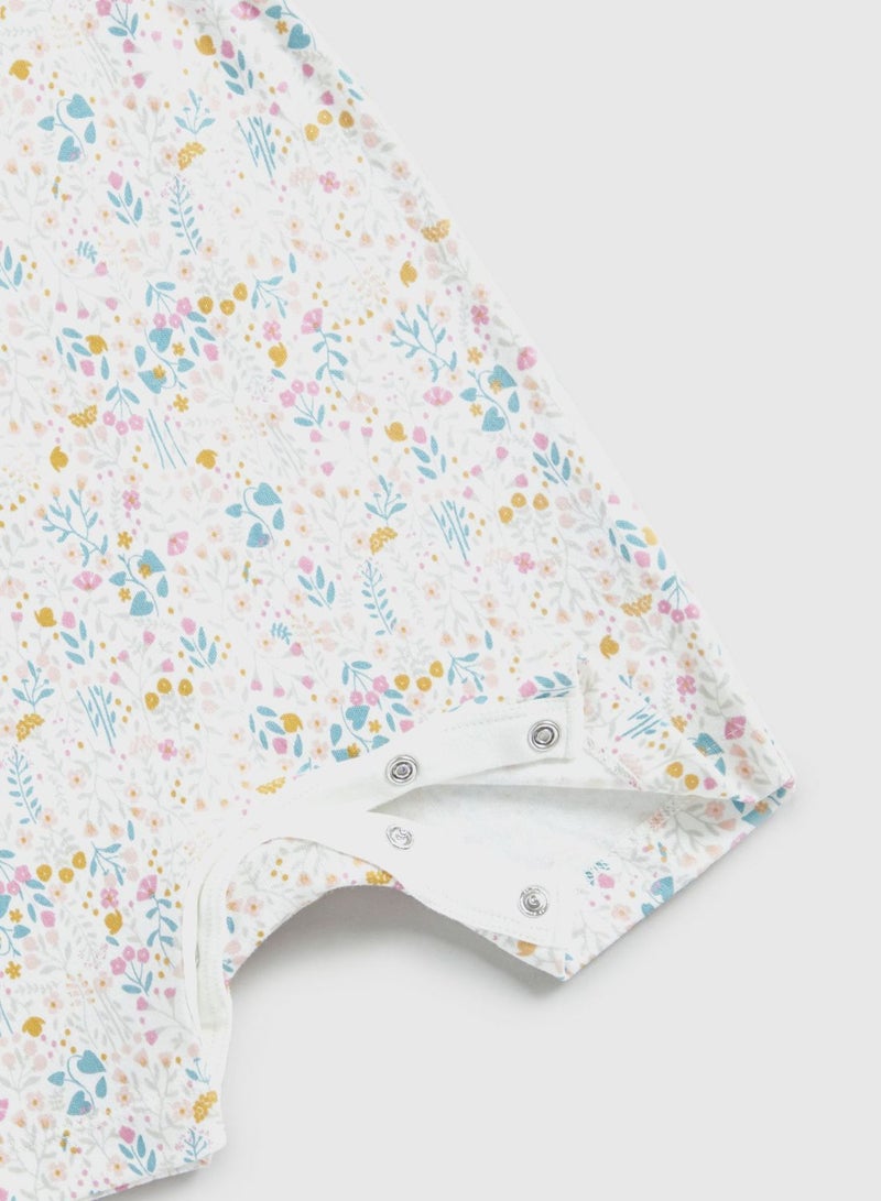 mothercare Wild Flower Rompers - 2 Pack  - Image 4