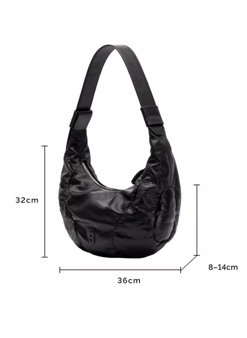 Kuno Kunogigi Oil Wax homeless baseball leather crossbody shoulder bag  - Image 3
