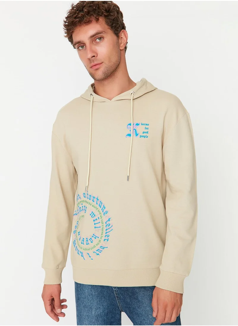 trendyol Slogan Hoodie