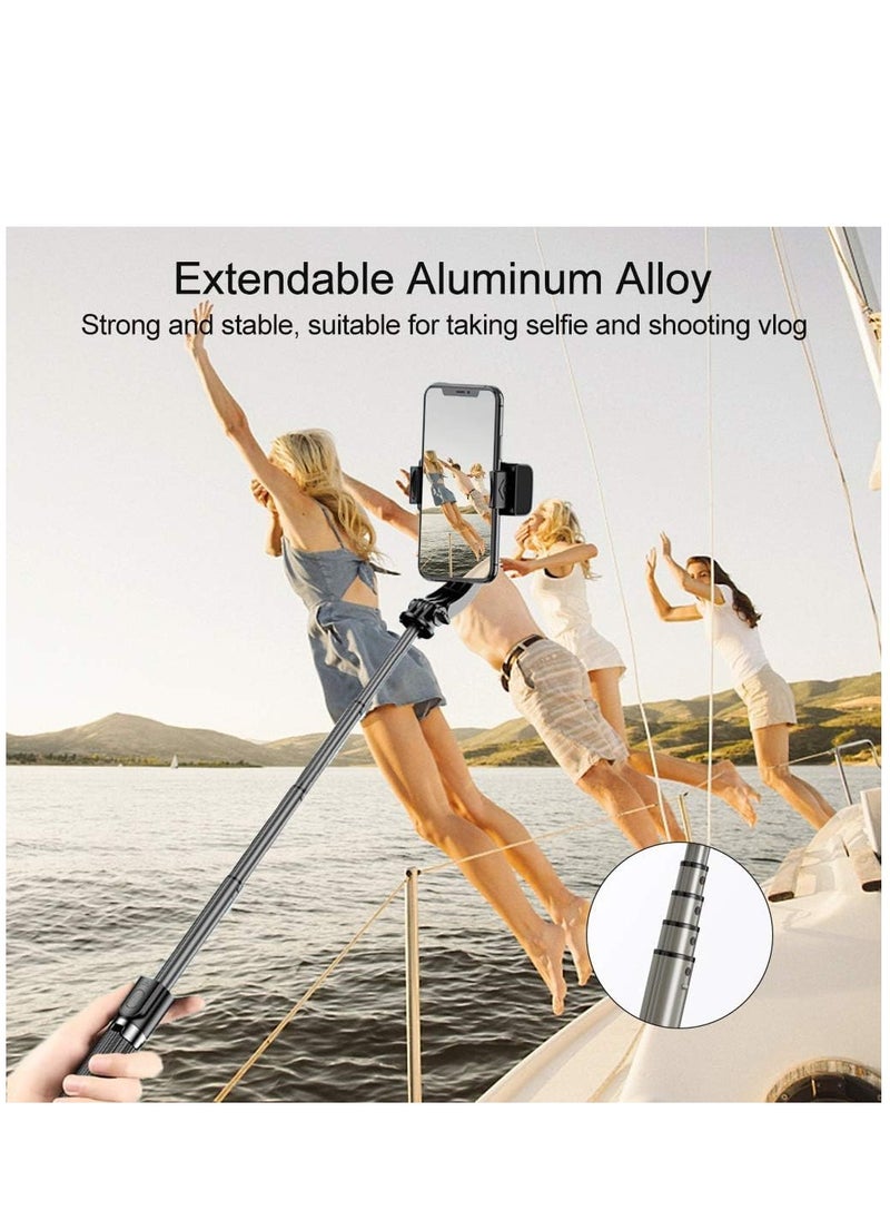 ELTRAZONE Selfie Stick Gimbal Stabilizer, 360° Rotation Tripod with Wireless Remote, Portable Phone Holder, Auto Balance 1-Axis Gimbal for Smartphones Tiktok Vlog Youtuber Live Video Record  - Image 4