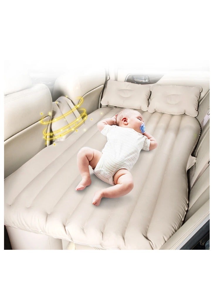 Multi Purpose Inflatable Car Air Bed Mattress for SUV MPV and Car Portable Travel Sleeping Bed with Pump Durable and Comfortable for Camping Road Trips and Outdoor Adventures - Image 2