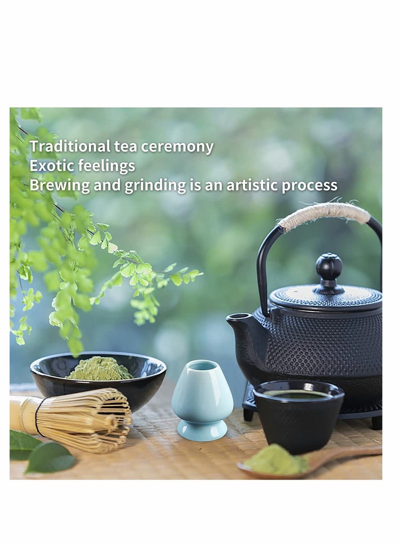 SYOSI Japanese Tea Set, Traditional Matcha Tool Set, Matcha Ceremony Accessories, Matcha Blender, Blender, Tea Spoon (3 Piece Set, White) - Image 5