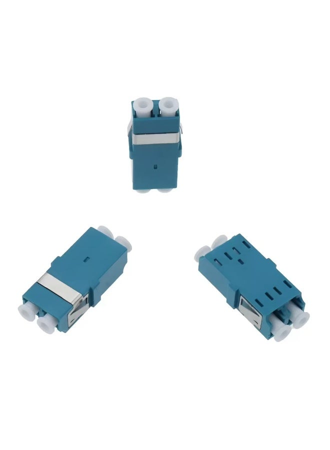 igeekwell LC Fiber Optic Adapter - LC to LC Duplex Singlemode Coupler - 6 Pack - Blue - Image 2