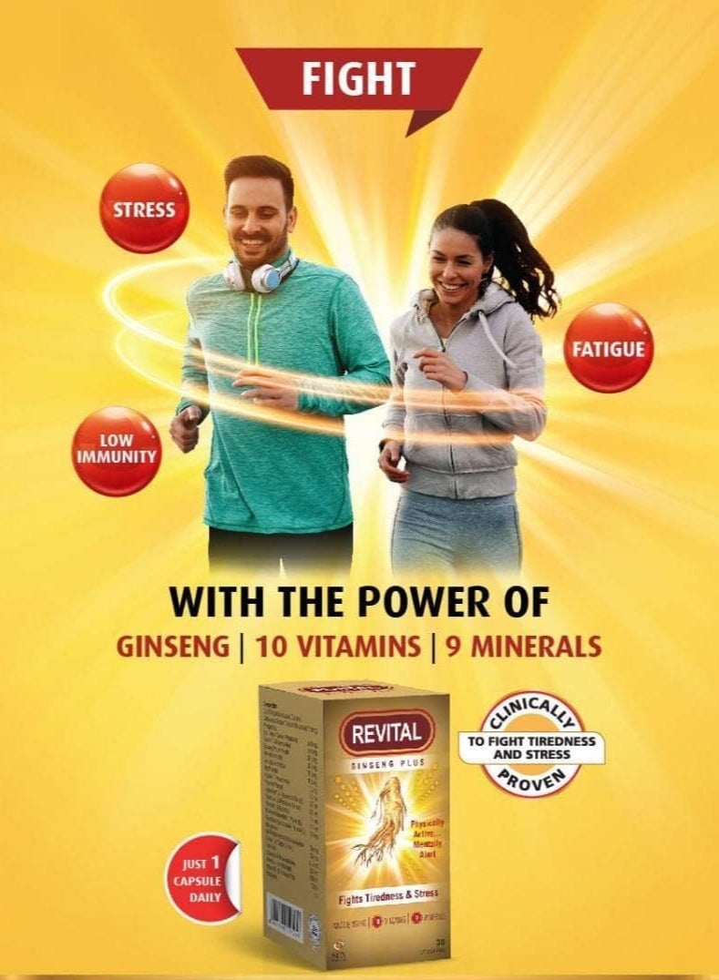 Revital Ginseng Plus Capsules 30’S - Image 3