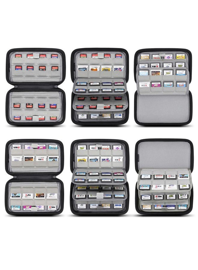 Sisma 64 Game Card Holder Storage Case for 3DS 2DS DS Game Cartridges - Black - Image 3