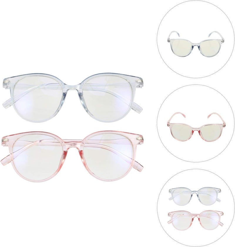 klarako 2Pcs Blue Light Blocking Glasses Anti-Blue Light Glasses Computer Game Glasses Blue Light Blocking Eyewear for Women Men Kids Teens Eye Protection - Image 2