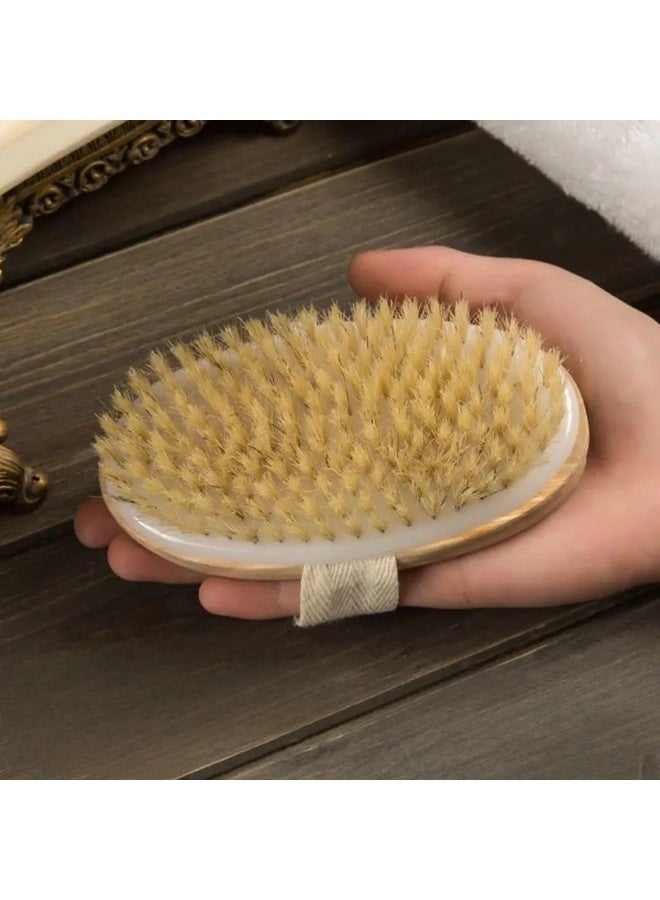 Generic valueable 1 Dry Exfoliating Body Brush - Practical Design with Wooden Handle - Suitable for Massage and Skin Cleansing - For Daily Home Use - Image 2