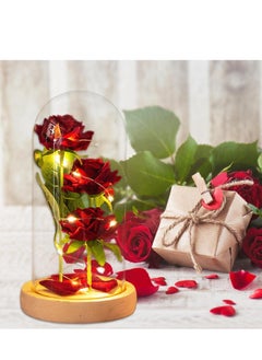 Generic Beauty and The Beast Rose, Valentines Gifts for Women, Birthday Gifts for Mom, Light Up Rose in Glass Dome, Eternal Rose Flower Gifts for Mom, Valentines Rose Gifts Girlfriends for Wife  - Image 3