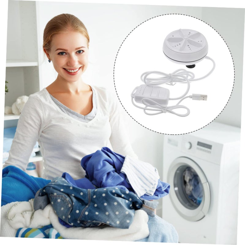 Portable Mini Ultrasonic Turbine Washing Machine USB Powered For Travel Apartment Socks Underwear - Image 4