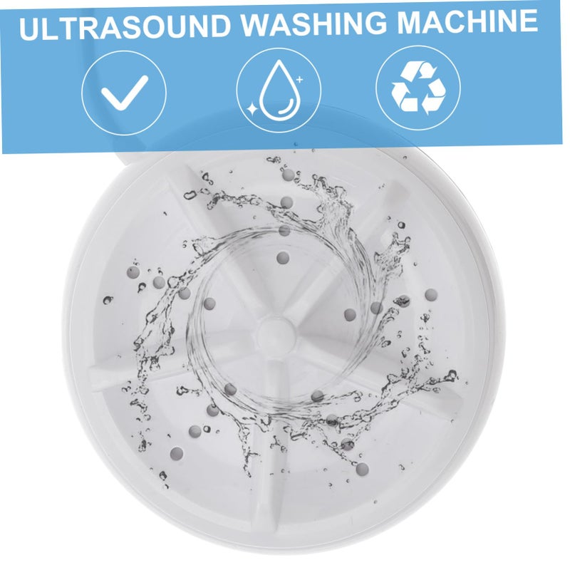 Portable Mini Ultrasonic Turbine Washing Machine USB Powered For Travel Apartment Socks Underwear - Image 3