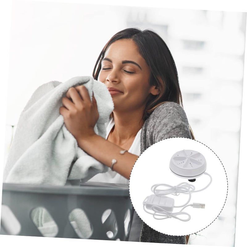 Portable Mini Ultrasonic Turbine Washing Machine USB Powered For Travel Apartment Socks Underwear - Image 5