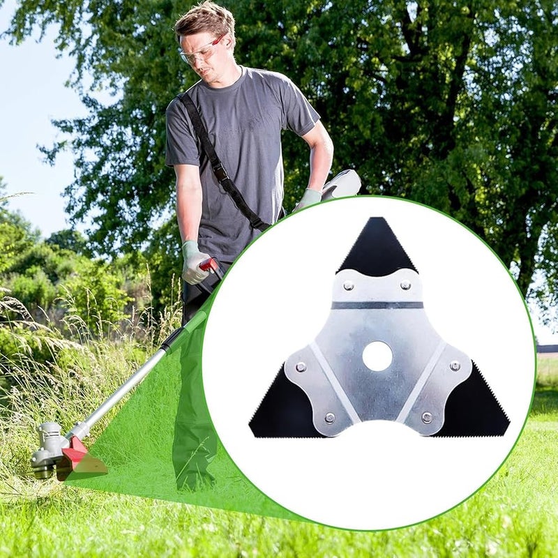 رأس جزازة العشب المثلث الفولاذي البديل لتطهير الفرشاة وتقليم الحدائق - Image 4