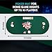Feltectors Poker Table Mat 72 x 30 Inches Poker Table Top with Storage Bag Portable Rubber Back Fits Up to 10 Players for Casino Games 6 ft Table Green - Image 4