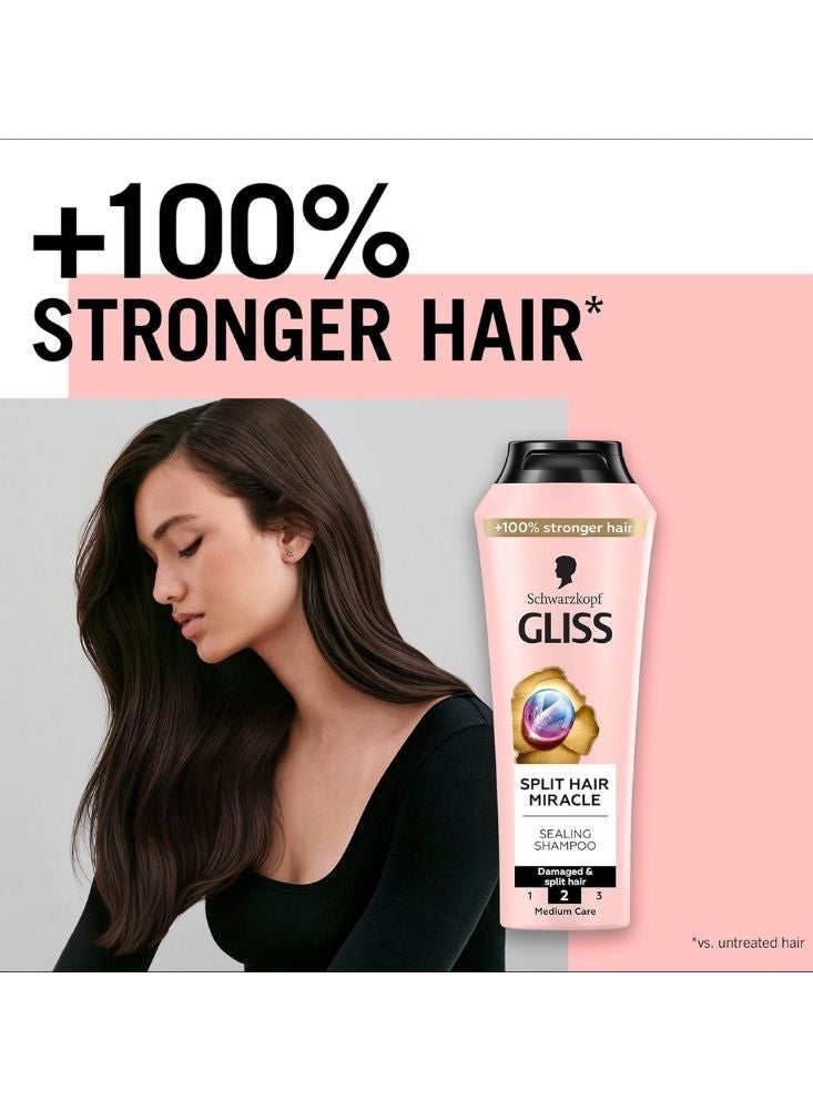 Schwarzkopf Gliss Split Hair Miracle Shampoo – Repair for Damaged Split Ends - Image 2