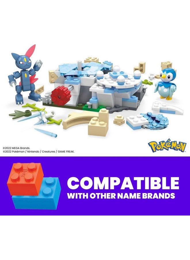 Mega Brands مجموعة ألعاب بناء بوكيمون ميغا، يوم الثلج مع بيبلوب وسنيسل مع 183 قطعة، شخصيتين قابلتين للتشكيل وحركة، للأطفال - Image 4