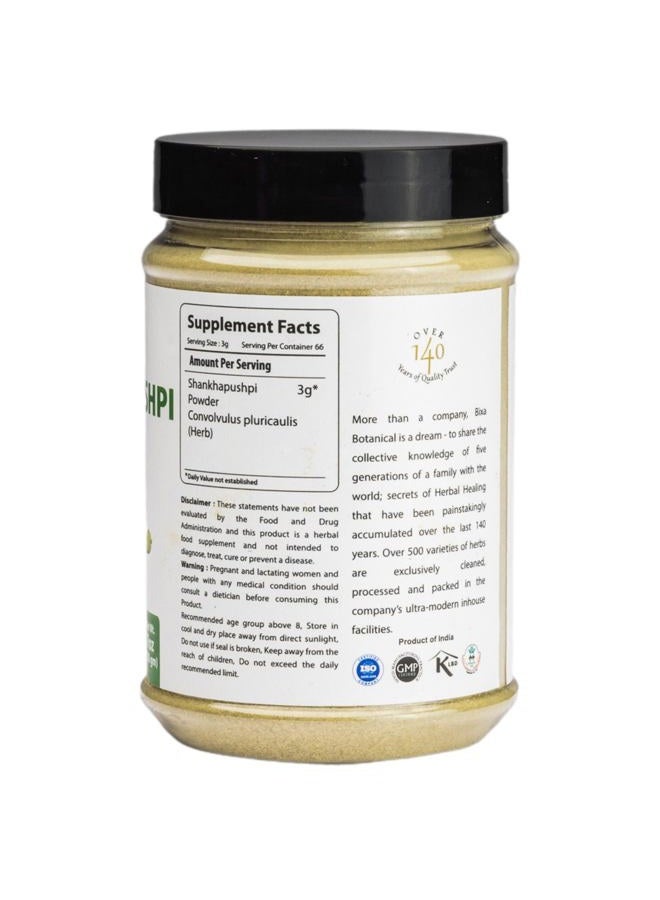 bixa BOTANICAL Shankhpushpi Powder (Convolvulus Pluricaulis) -(200g / 7 Oz) | Herbal Supplement for Brain Function Support (Brain Tonic) by Bixa Botanical - Image 2