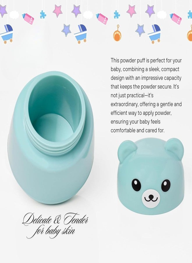 kusuvika Baby Powder Puff | Baby Powder Puff With Box | Powder Puff With Box Holder Container | Powder Puff For Babies | Puff Powder Box (Panda-Blue) Multicolor - Image 4