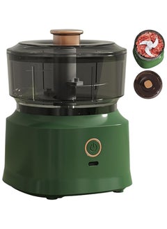 دوكاسو مصغرة الكهربائية آلة تمزيق الثوم الكهربائية آلة تمزيق الثوم 350ml الناقل التسلسلي العام القابلة لإعادة الشحن ، مع الغذاء الصف الفولاذ المقاوم للصدأ شفرة قابلة للفك آلة تمزيق الطعام ، 4.2x5 بوصة ( الأخضر )  - Image 1