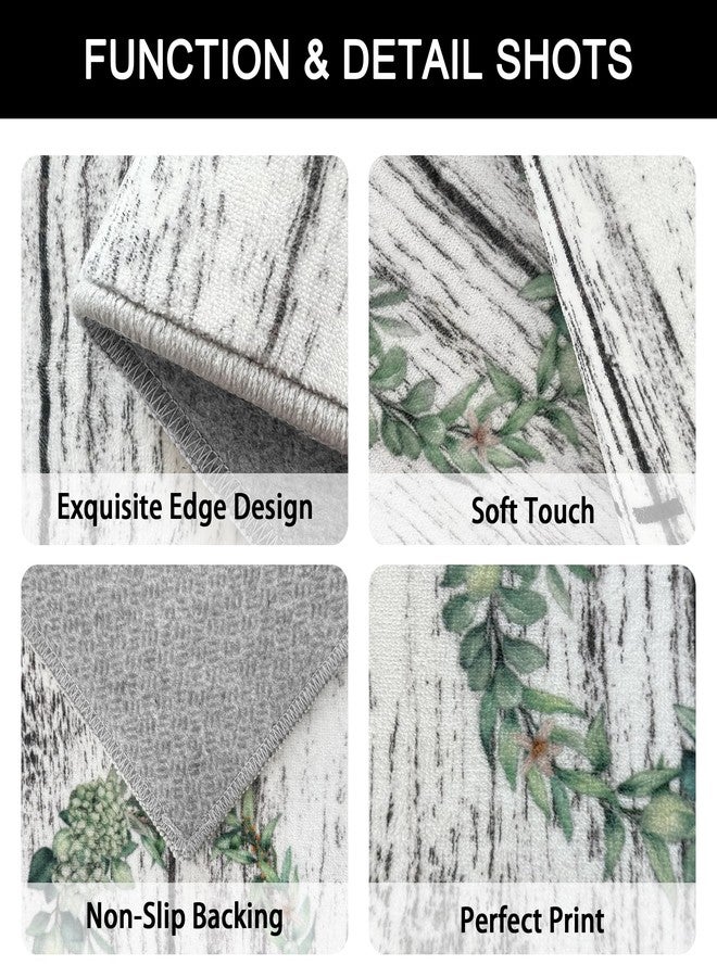 Tritard 100% Non Slip Kitchen Rugs Sets of 3 Farmhouse Washable Kitchen Mats for Floor Non-Skid Kitchen Runner Rug Soft Rustic Kitchen Floor Carpet for Hallway, Laundry, Sink, Office, Grey - Image 5
