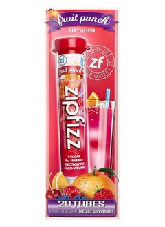 Energy Drink Mix Fruit Punch 20 Tubes 0.39 oz (11 g) Each