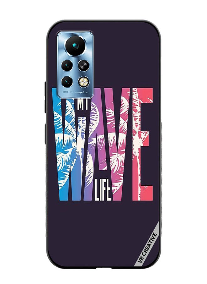 VR CREATIVE Protective Case Cover For Infinix Note 11 Pro Wave Design Multicolour  - Image 1