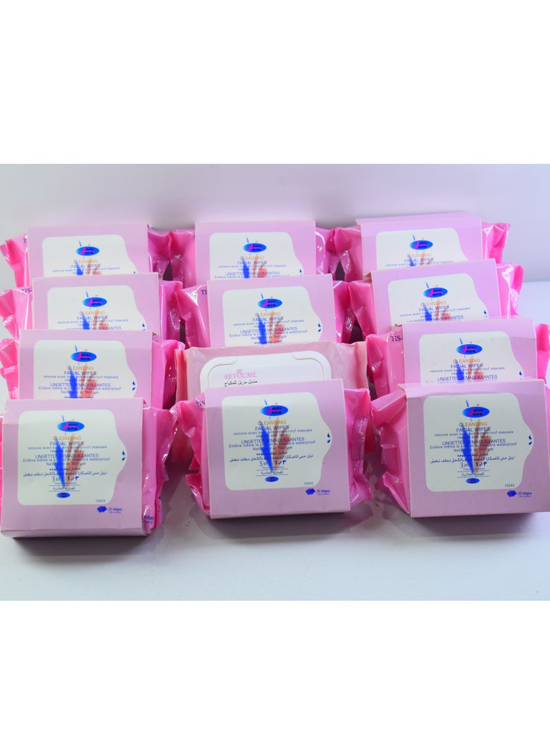 12 Pieces Loverob Facial Wipes - Image 1