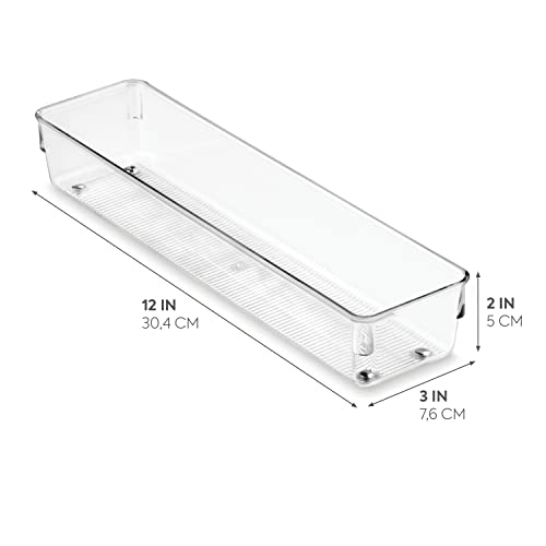 INTERDESIGN 52530 Linus Organizer, 3.2 by 12.8-Inch, Clear - Image 3