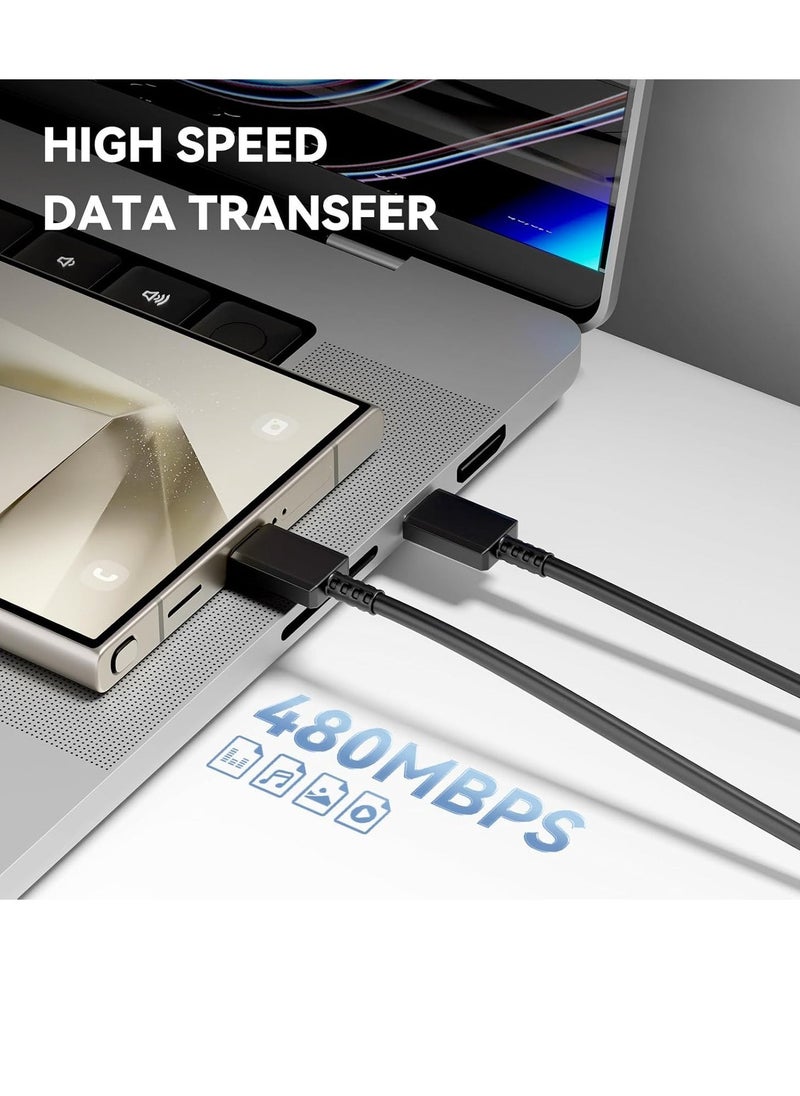 JAJEEK شاحن سامسونج فائق السرعة – موصل USB-C وكابل بطول 6 أقدام، شاحن جداري لهواتف سامسونج جالاكسي S24 ألترا/S24/S24+/S23/S22/S21 والمزيد - Image 4