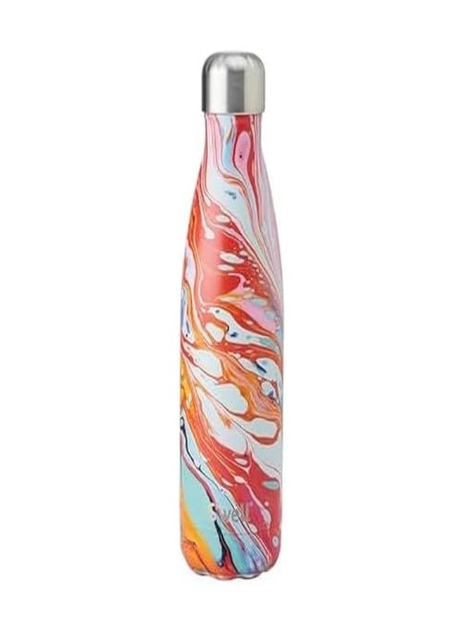 S'well Stainless Steel Water Bottle, 17oz, Marble Swirl, Triple Layered Vacuum Insulated Containers Keeps Drinks Cold for 36 Hours and Hot for 18, BPA Free, Perfect for On the Go - Image 1
