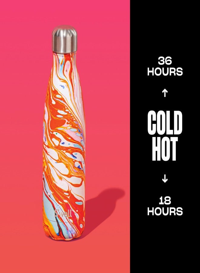 S'well Stainless Steel Water Bottle, 17oz, Marble Swirl, Triple Layered Vacuum Insulated Containers Keeps Drinks Cold for 36 Hours and Hot for 18, BPA Free, Perfect for On the Go - Image 2